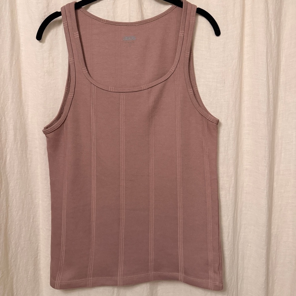 ASOS Rib Stripe Tank Top